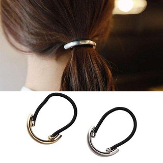 ยางรัดผม คาดผม รัดผม ผู้หญิง Elastic Hair Band Steel ring Gum for Hair scrunchy Women Hair Accessories