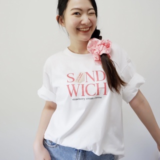 Sandwich 🍓🍰🥪🍳🥐 ลายใหม่มาแล้วค่า มีความหวาน น่ากินเบาๆ มาพร้อมเสื้อสีขาวเสื้อยืดเนื้อผ้า cotton100% สกรีนพรีเมี่ยม