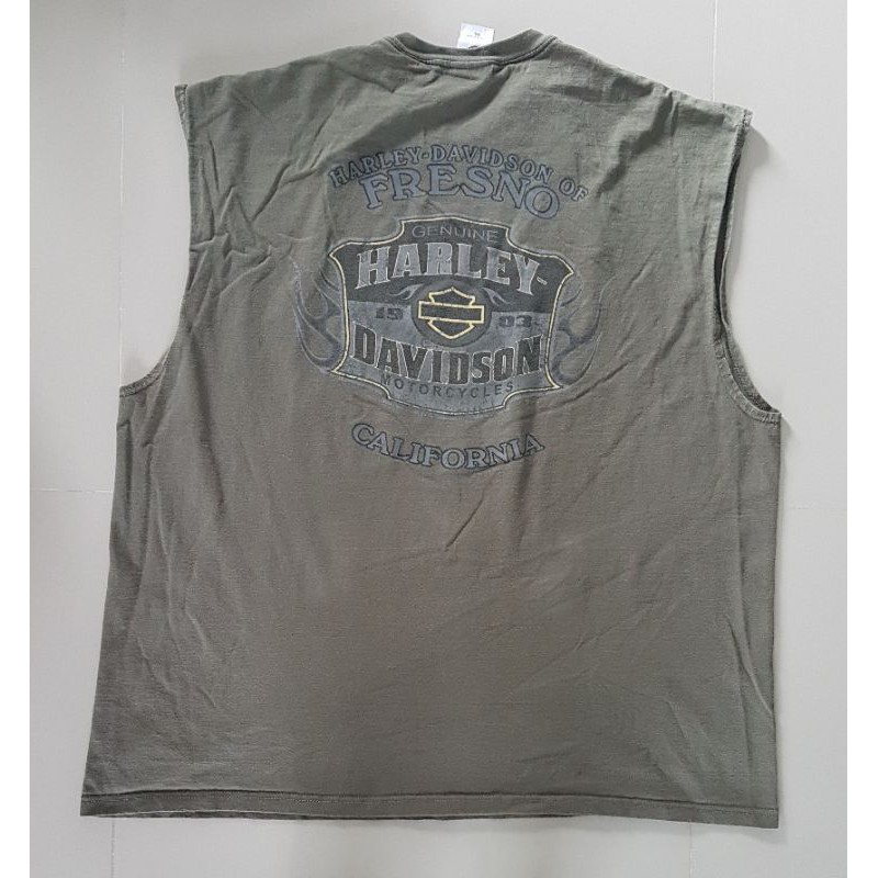 เสื้อกล้าม  Harley-Davidson FRESNO USA  Size 3XL(I1507)