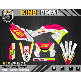 สติกเกอร์ KLX BF KLX OLD KLX S DECAL KX CUSTOME DECAL KLX BF 150L 53