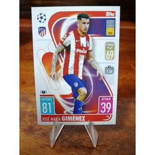 การ์ดฟุตบอล Match Attax 2021/22 UEFA Champions League ทีม ATLETICO MADRID