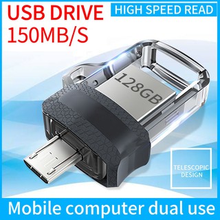 Original Brand Ultra Dual Drive m3.0 128GB OTG Flash Drive for Android Smartphone Tablet Sanddis Memory