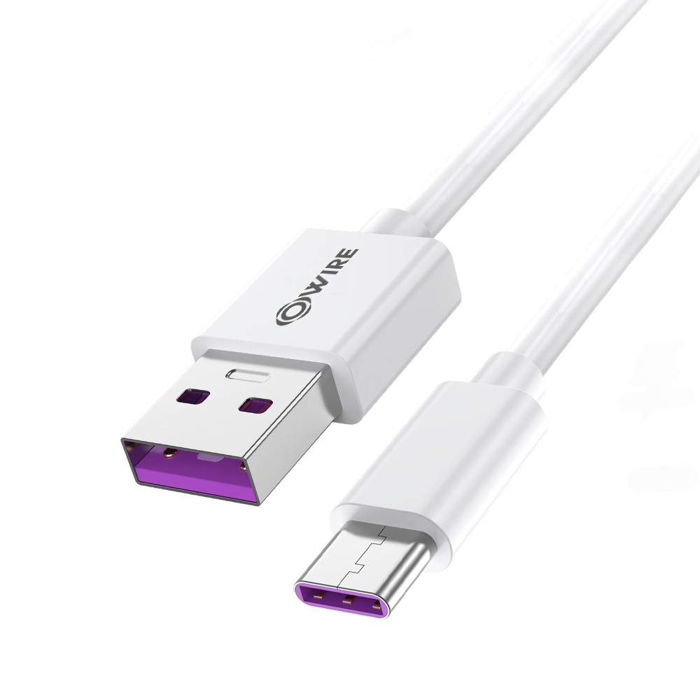 OWIRE 5A สายชาร์จ Type-C ของ Huawei ที่เข้ากันได้อย่างเต็มที่ 5A Super Fast Charge เข้ากันได้เต็มที่