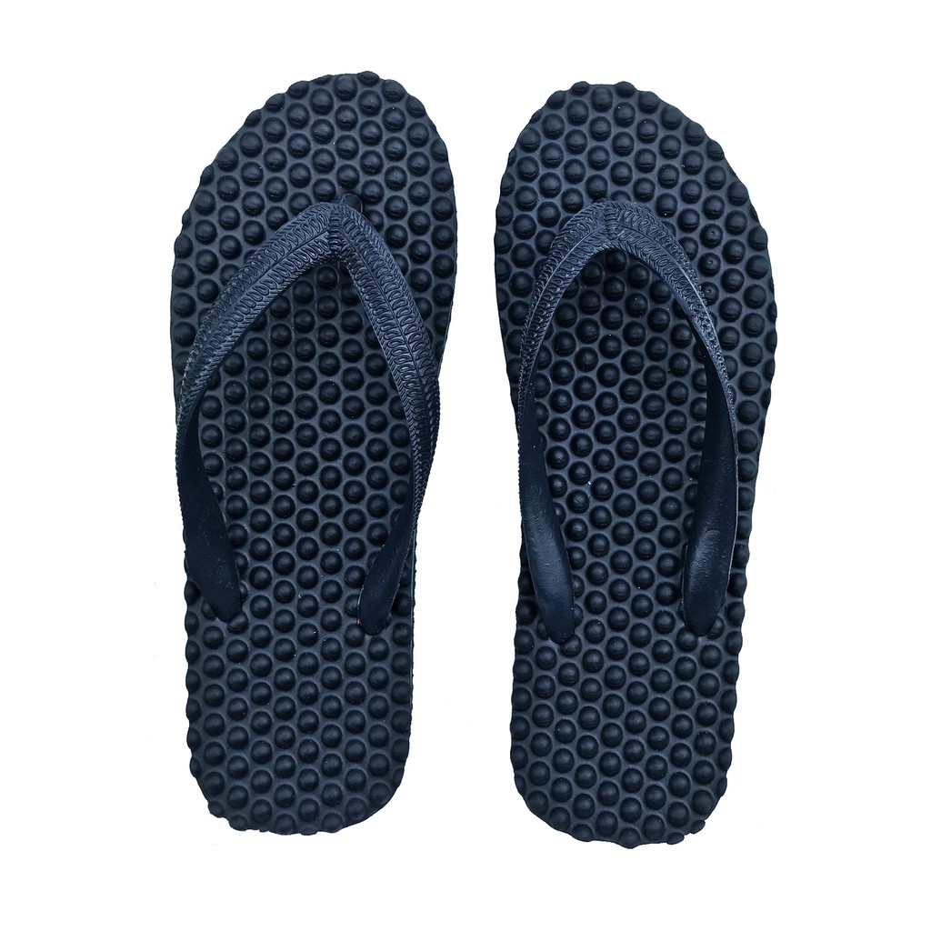 รองเท้าแตะเพื่อสุขภาพ ปุ่มนวดเท้า ผ่อนคลาย สีส้ม Massage Flip Flops #2