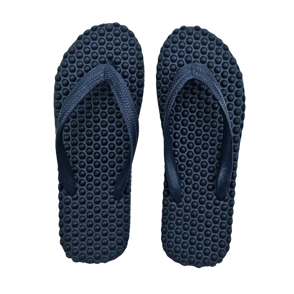 รองเท้าแตะเพื่อสุขภาพ ปุ่มนวดเท้า ผ่อนคลาย สีส้ม Massage Flip Flops