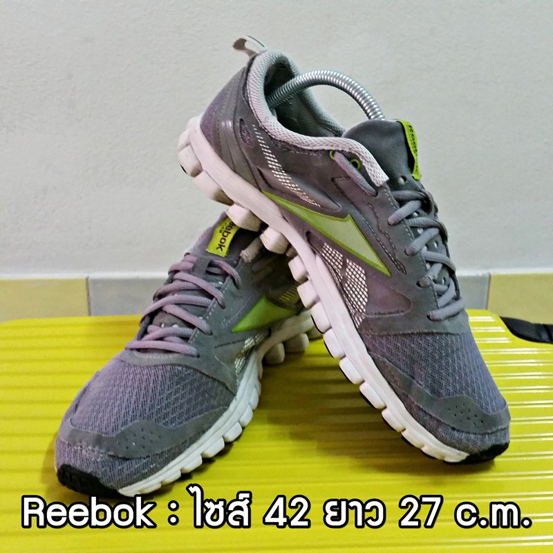Reebok RealFlex มือสอง ของแท้ ไซส์ 42 ยาว 27 เซน สภาพสวยมาก(รองเท้ารีบอค Reebox รุ่น เบอร์ ขนาด ไซต์ สภาพดี สภาพสวย ใหม่