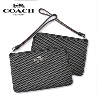 Valensia กระเป๋า กระเป๋าตังค์ COACH_Women Legacy Jacquard Corner Zip (รุ่น F13311)