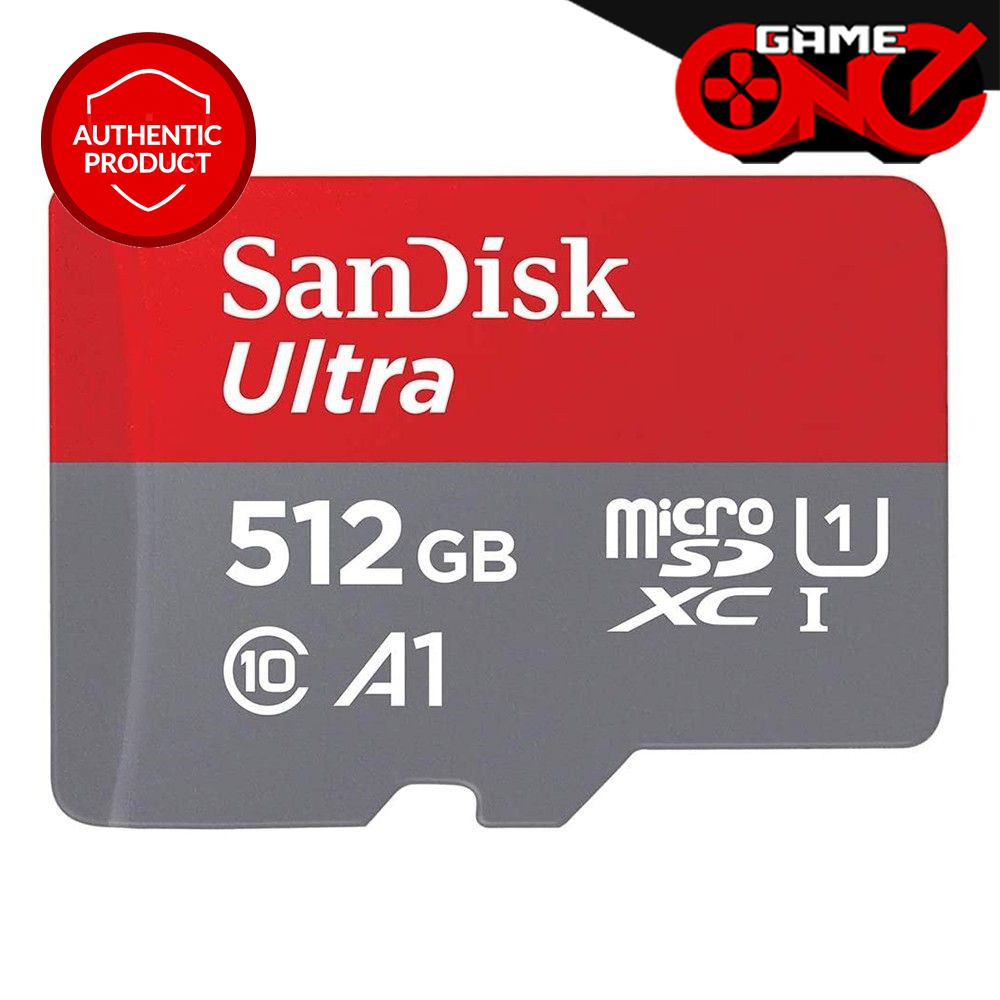 ◑ 512GB Ultra Micro SD SDXC UHS-I Memory Card [120Mbps]