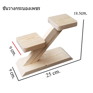 ชั้นวางกระบองเพชร 2ชั้น สไตล์เฉียง มินิมอล น่ารัก สำหรับตกแต่งบ้าน ตกแต่งสวน