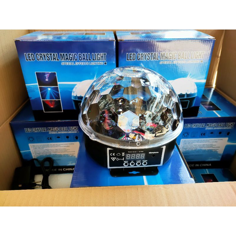 ไฟดิสโก้เมจิกบอล9led,ไฟเทคLED,ไฟเมจิกบอล 9สีใช้ในรถในบ้าน12V/220V