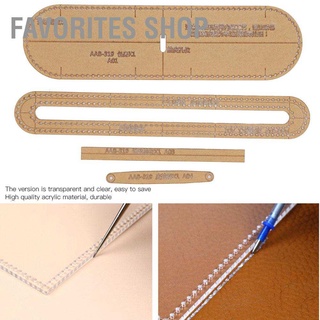 Favorites Shop แม่แบบ Diy สําหรับใส่กุญแจเครื่องหนังกุญแจรถยนต์ 4ชิ้น Aab‐319