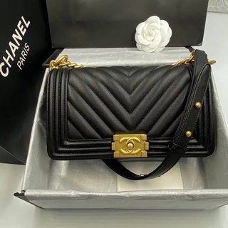 กระเป๋า Chanel boy 10” original  เกรดออริ หนังแท้💚