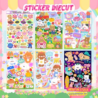 สติ๊กเกอร์ ไดคัท กันน้ำ ลอกแล้วติดได้เลย Sticker die-cut x New [รหัสB]