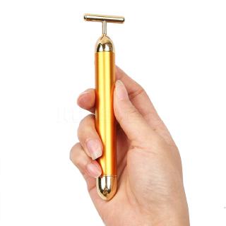 Slimming Face 24k Gold Vibrate Lift Skin Tighten Wrinkle Bar Massage Stick