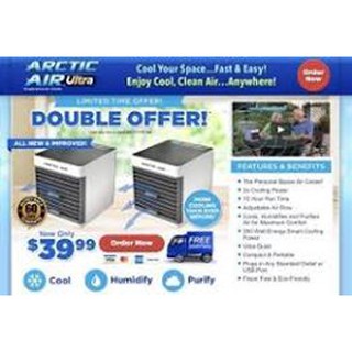 Cool air ultra สำหรับ ตั้งโต๊ะ  ปรับ ความเเรงได้ 3 ระดับ เย็นสบาย มีแผ่นกรองอากาศ  ประหยัดไฟ ไม่กินไฟ มีสาย ไฟ ต่อ USB ม