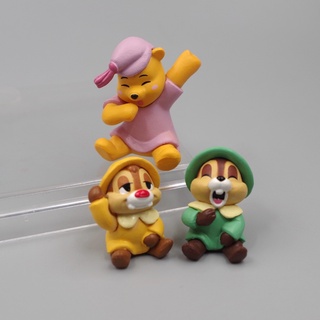 Chip n Dale ชิปกับเดล วินนี่เดอะพูห์ Winnie the Pooh หมีพู figure ฟิกเกอะ 2.8-3.8cm