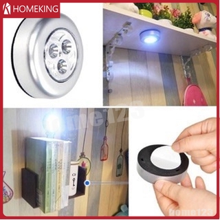 โคมไฟแบบสัมผัส Touch ไฟ LED 3 ดวงโคมไฟเพดานแบบสัมผัส / ไฟตู้ Mini LED Night Light Sensor โคมไฟขนาดเล็กฉุกเฉินข้างเตียง