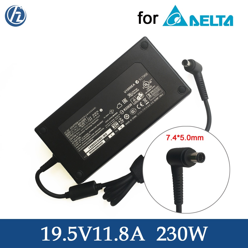 อะแดปเตอร์ AC สําหรับ Delta 19.5V 11.8A 7.4 5.0 สําหรับ Asus G750J ROG G751J ROG G751J ROG G751J ROG