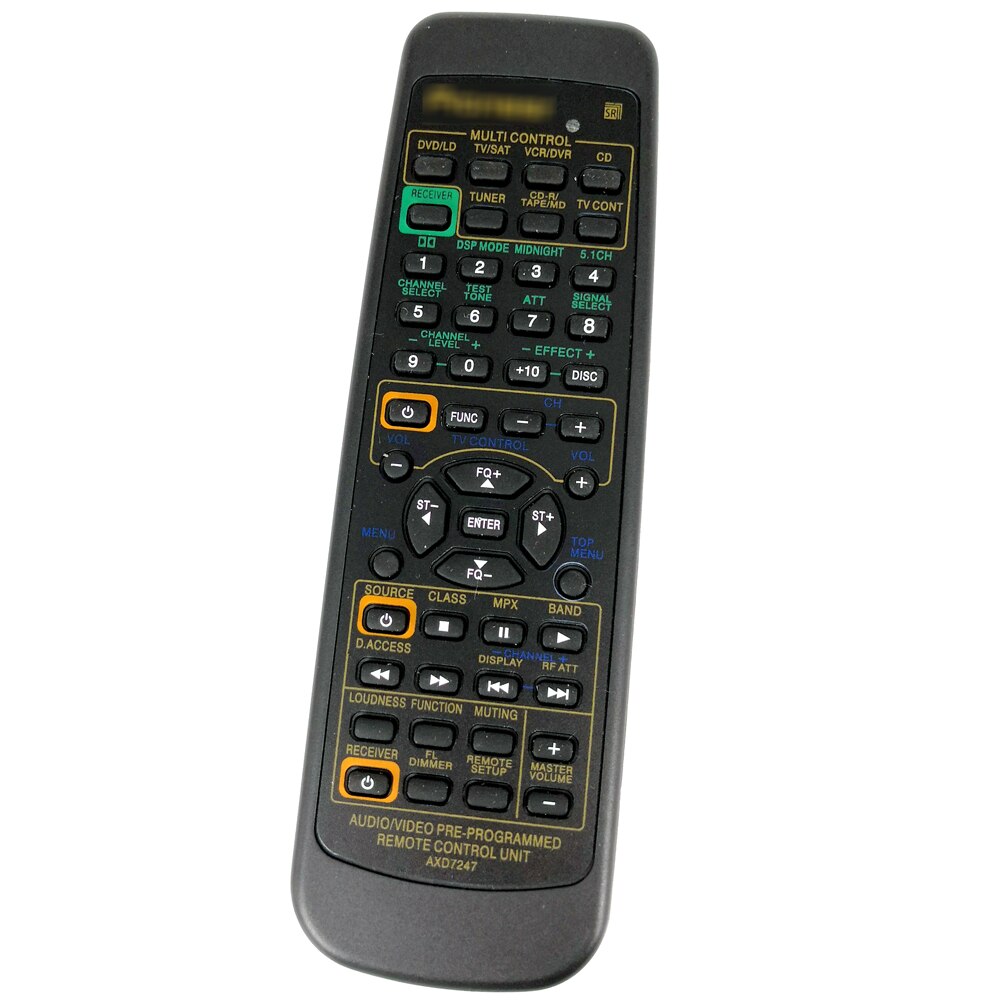 ใหม่เปลี่ยน AXD7247 สําหรับ Pioneer Audio DVD CD AV Receiver Multi Control Remote VSDX411 VSX0411 VSXD41 VSXD411 VSXD411S
