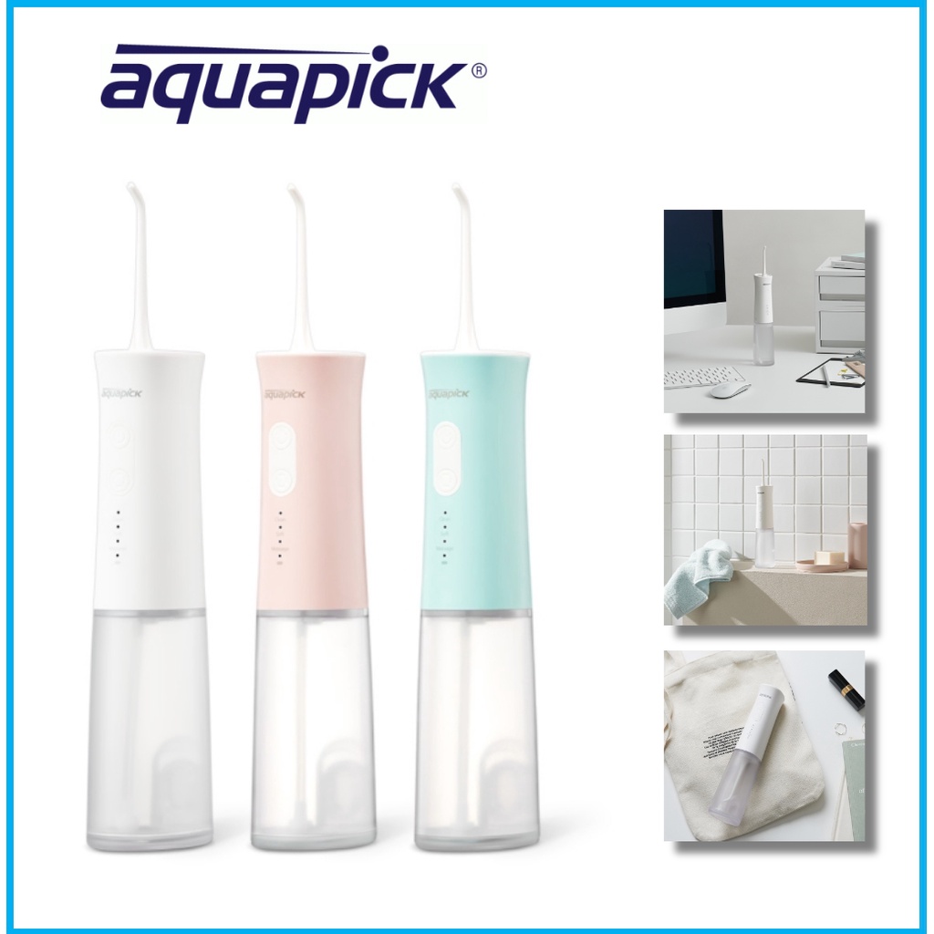 Aquapick AQ205 Water Flosser เครื่องทําความสะอาดฟันสําหรับเดินทาง เครื่องชลประทานในช่องปาก