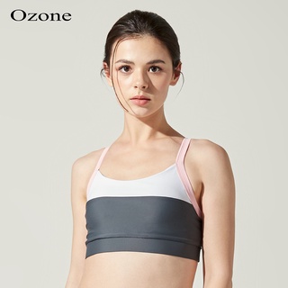 OZONE SPORT BRA สปอร์ตบรา สำหรับออกกำลังกาย สีเทา รุ่น WT2002 เสื้อในสปอตบรา เสื้อกีฬาหญิง