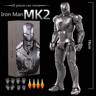 โมเดล Iron Man Mark II MK2 Action Figure Marvel Iron Man (ZD Toy) ขนาด18cm. มีกล่อง