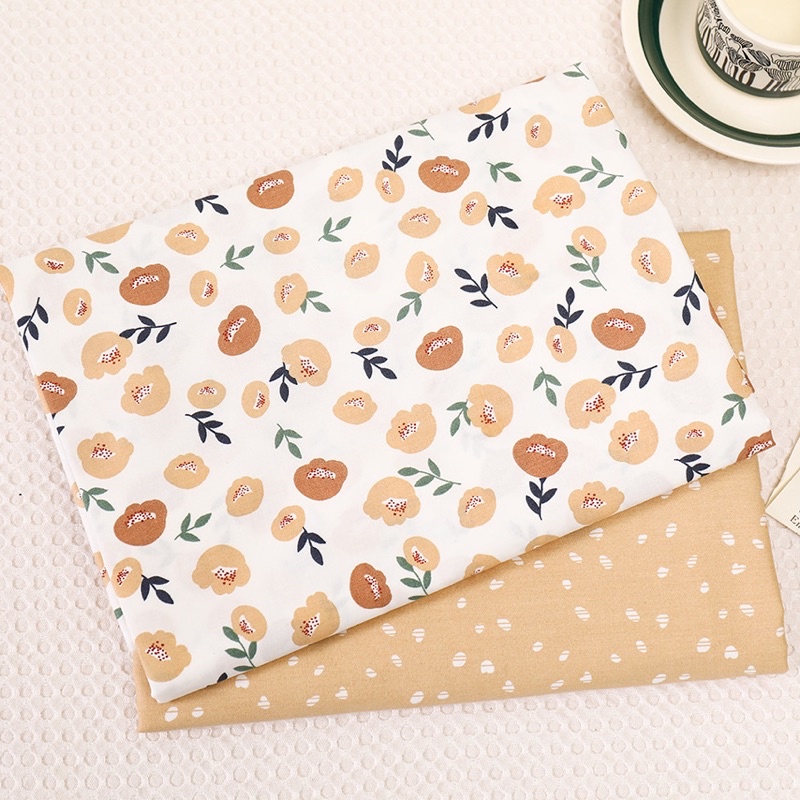 ผ้าคอตตอน 100% ทอทวิล หน้ากว้าง 1.60 เมตร พิมพ์ลายดอกไม้ ตัดขายเป็นเมตร - รูปที่ 5