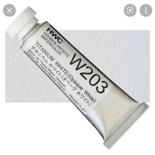 Titanium white  (W003/W203) 5ml/15ml Series A สีน้ำ โฮลเบน (โฮลุเบน) Holbein Artist Watercolor ホルベイン水彩絵具