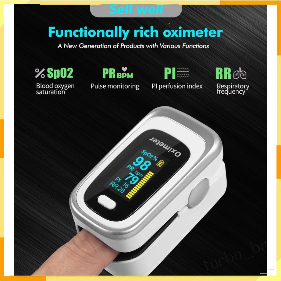 SPO2 Oximeter PR RR Saturation With Heart Rate Monitoring Finger