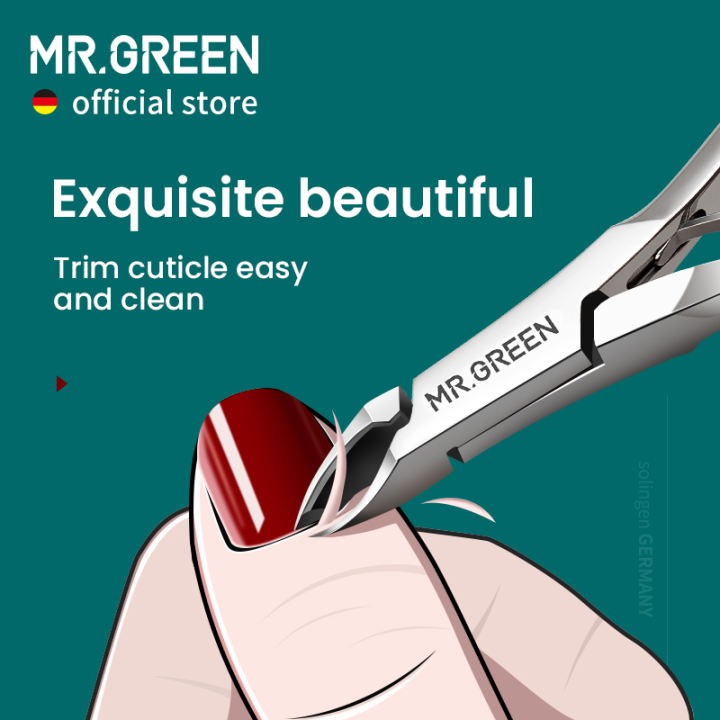 Mr.green กรรไกรตัดหนังกําพร้า หนังกําพร้า สเตนเลส เครื่องมือกรรไกรตัดหนังกําพร้า เล็บเท้า ราคา ถูกที่สุด ดีลบีเคเค แกลเลอรีภาพที่ 2