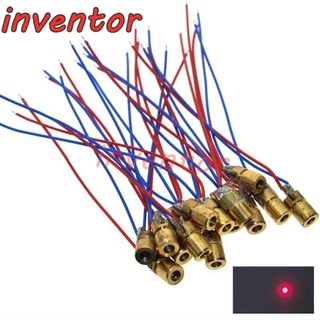 หลอดไดโอดเลเซอร์ทองเหลือง Semiconductor เลเซอร์ 6 มม. 5v