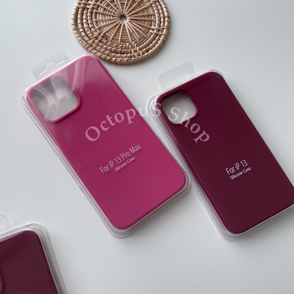 เคสซิลิโคนสีล้วน ไม่มีโลโก้ เคสบุกำมะหยี่ ลบรอยปากกาได้ ***พร้อมส่ง*** (สำหรับ 7 - 15 pro max)