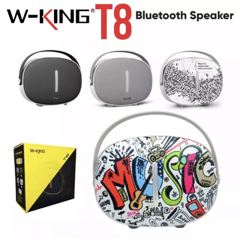 IP SHOP W-KING T8 Bluetooth Speaker ลำโพงบลูทูธคุณภาพเสียง 30 วัตต์ สุดยอด เบสหนัก สวย พกพาได้ ของแท้รับประกัน 1 ปี