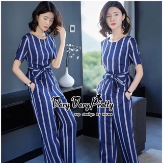 Elegant Striped Smart Casual Style