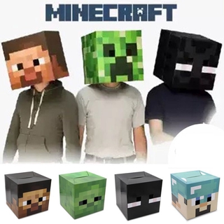 หน้ากากคอสเพลย์ Minecraft Cardboard Head Cover Box