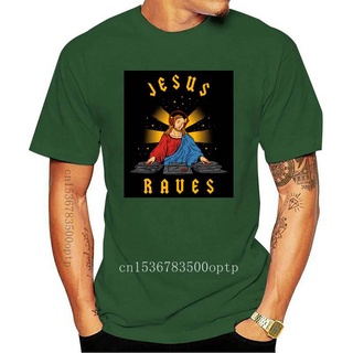 ใหม่ เสื้อยืดแขนสั้น พิมพ์ลาย Jesus Raves สไตล์พังก์ ฮาราจูกุ สําหรับผู้ชาย#39 Eillgi77Pihlil21Size S-5XL