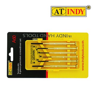 AT INDY 6 Pcs. Precision Screwdriver Set ไขควงซ่อมนาฬิกา 6 ตัวชุด A60