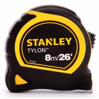 STANLEY ตลับเมตร รุ่น TYLON หุ้มยางจับกระชับ กันกระแทก มี 3 ขนาด 3เมตร 5เมตร 8เมตร