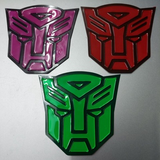 สติ๊กเกอร์ ทรานฟอร์เมอร์ สำหรับติดตกแต่งรถ  โลโก้ logo sticker Tranformer Autobot ออโต้บอท