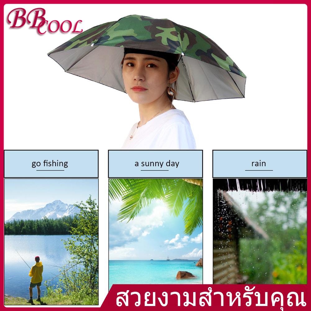 Yotome หมวกตกปลากลางแจ้งแบบพกพาป้องกันฝนป้องกันแดด Unisex #8