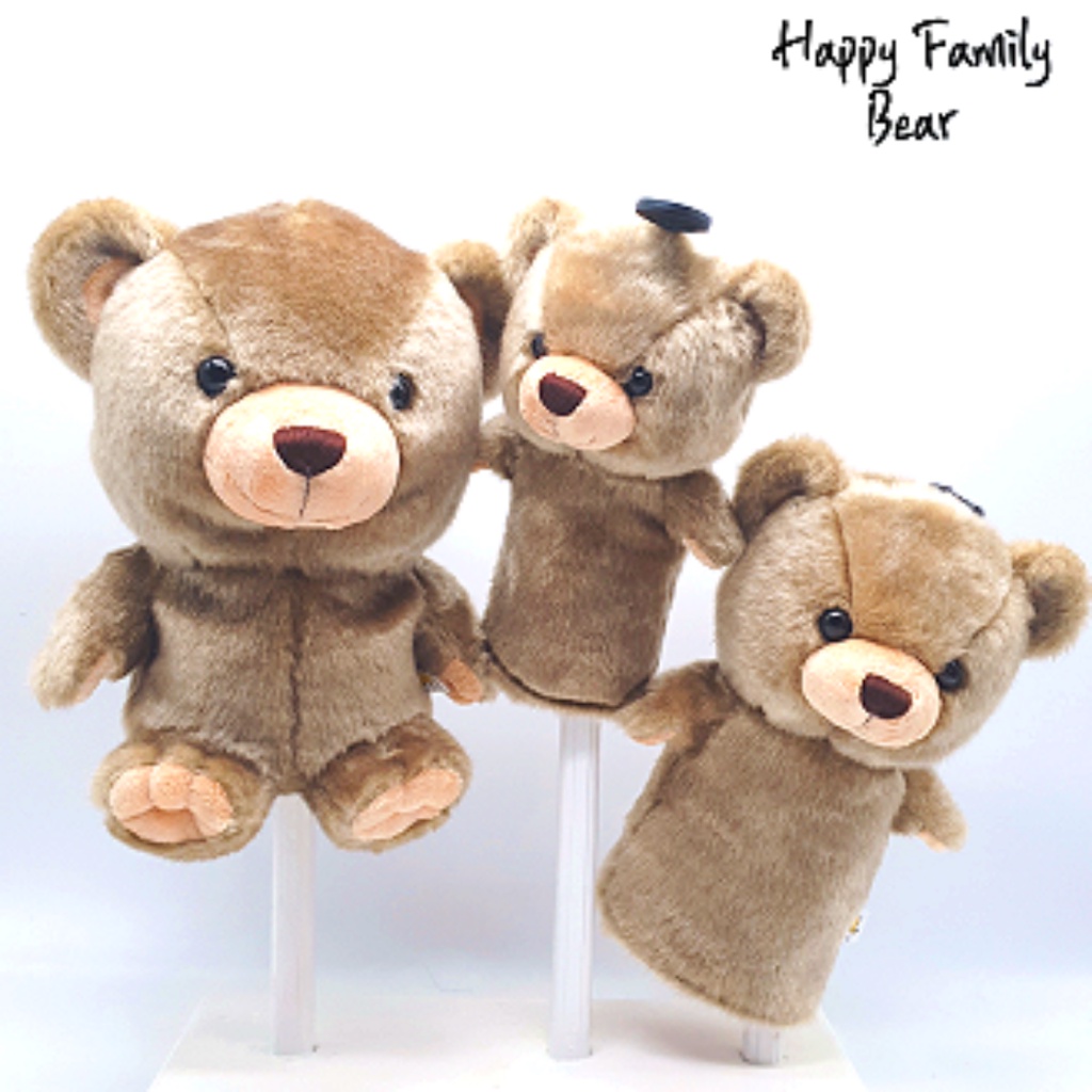 [WICO&Golf]Golf Club Cover Happy Family Bear Driver Wood Hybrid / Golf Headcover Fits Standard 460cc