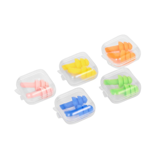 Ear plugs silicone 1 คู่พร้อมกล่อง ที่อุดหูป้องกันเสียงรบกวน เสียงดัง ปลั๊กอุดหู ช่วยให้นอนหลับได้ดีขึ้น