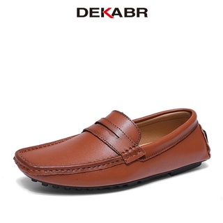 Dekabr รองเท้าโลฟเฟอร์ลําลอง ส้นแบน ใส่สบาย สไตล์วินเทจ แฟชั่นฤดูใบไม้ผลิ สําหรับผู้ชาย 2023