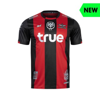 เสื้อแข่งแบงคอกยูไนเต็ด 2020 (แฟนบอล) ชุดเหย้า สีแดงดำ ของแท้จากสโมสร BANGKOK UNITED