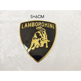 ป้ายโลหะ  ลัมโบร์กีนี ดำทอง LAMBORGINI