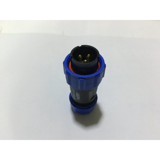 "WEIPU" Connector SP2110/P3 IIN 3pole 30A IP68, cable OD.7-12mm, สายไฟ 4.17sq.mm ตัวผู้เกลียวในกลางทาง