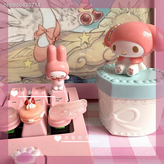 Merlot My Melody Personalized Keycap R4 Cute Pink Light Transparent ...