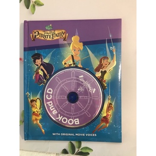 Tinker Bell Pirate Fairy หนังสือนิทานปกนวม มือสอง+ CD -ak1