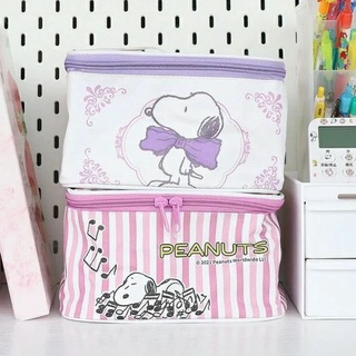 กระเป๋าเครื่องสำอางค์หนัง PU Snoopy PEANUTS สนูปปี้