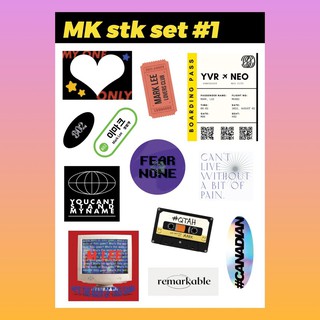 MK stk set #1 | สติ๊กเกอร์ A5 มาร์คลี NCT